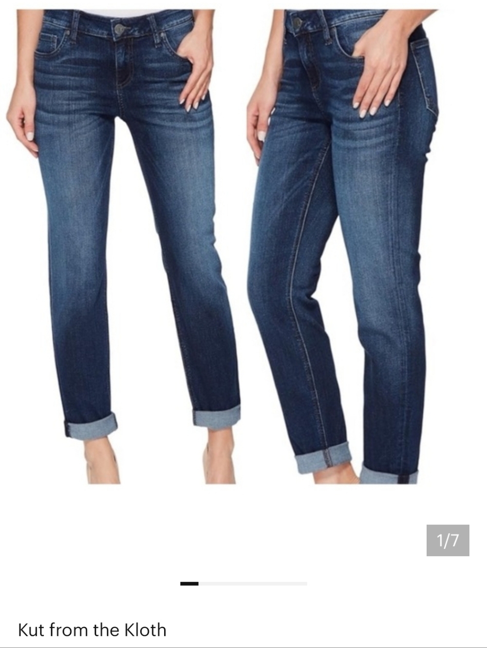 Kut From The Kloth Catherine Fab Ab Boyfriend High Rise Waist Denim Jeans Sz 16